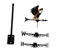 MagiDeal Aigle, Indicateur de Direction du Vent, Ornement en Fer forgé, rotative pour clôture, terrasse et décoration extérieure, A