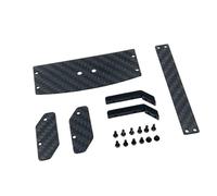 MagiDeal Aileron arrière de voiture télécommandé à l'échelle 1:24, aileron arrière de voiture de sport en fibre de carbone, outils de bricolage, décoration