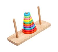 MagiDeal Anneaux Empilables, Anneaux En Bois, Jouet éducatif, Anneaux Empilables, Jouet de 18 Mois à 2 Ans, dix