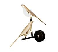 MagiDeal Applique Murale Oiseau, Lampe Murale Intérieur Chevet Appliques Murales Éclairage Mural LED Luminaires Muraux pour Escaliers Salon Couloir Salle de, Lumière blanche à deux oiseaux