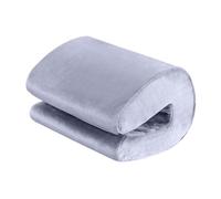 MagiDeal Appuie-tête pour Chaise de Bureau, Coussin de, Support de Nuque pour Chaise de Bureau, Housse Amovible, Coussin de Pause déjeuner pour Voiture, Gris