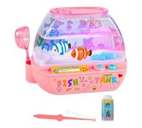 MagiDeal Aquarium factice pour enfants avec musique, jouet de table et aquarium musical électrique. Idéal pour le bureau, Rose