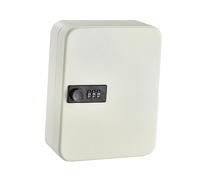 MagiDeal Armoire à clés avec Serrure à Combinaison, boîte à clés avec Code, boîte à clés en métal, Porte-clés pour Maison, hôtels, Armoire, Bureau, Voiture, Crochet 48 Blanc