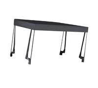 MagiDeal Auvent Pare-Soleil avec Support, Multifonctionnel, pour Chariot Pliant de 8 Pouces, pour Camping, Pique-Nique, Noir