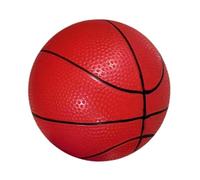 MagiDeal Ballon de sport pour enfants, balle de jeu souple, petite balle, jouet d'intérieur et d'extérieur, cadeau d'anniversaire, sac de fête, Basket-ball Rouge