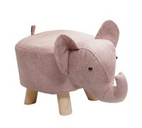 MagiDeal Banc d'éléphant, Tabouret en Bois pour Enfants Multifonctionnel en Bois de Dessin Animé Repose-Pieds d'animaux Portables Tabouret Ottoman pour Salle, Rose