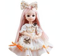 MagiDeal Bjd Poupée Articulée Robe Poupée Mode Figurine Anime Poupée Collection Pose Réaliste Multiples Positions Cheveux Stylisables Vêtements Superposés, Ville Fleurie