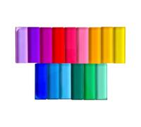 MagiDeal Blocs 15 couleurs, rectangles translucides, jouet d'apprentissage des couleurs, des ombres et la lumière pour bébé, jouet