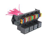 MagiDeal Boîte à Fusibles de de Bloc de Fusibles à 15 Voies, Bloc de Fusible de Porte-fusible pour Véhicule Marin de Bateau de Camion de Voiture Automobil