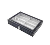 MagiDeal Boîte de présentation de lunettes, présentoir de lunettes, vitrine multifonctionnelle verrouillable, rangement de lunettes, 8 emplacements pour