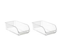 MagiDeal Boîte de Rangement pour CD, Support de Rangement pour DVD Boîtier Transparent, Présentoir DVD, Bac, Organisateur d'album, Organisateur de CD pour Salon, Maison, 2 Pièces
