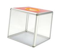 MagiDeal Boîte de tombola Boîte de loterie transparente Boîte de suggestions d'installation rapide légère Étui de commentaires pour réunion de rassemblement en, Grand