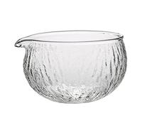 MagiDeal Bol à Matcha en Verre de 500 ML avec Bec verseur, Cadeau Durable, Facile à Nettoyer, résistant à la Chaleur, en Verre Borosilicate pour Bureau