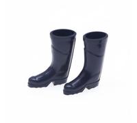 MagiDeal Bottes de Pluie pour Poupée Accessoire Chaussures Miniatures Souples en Silicone Détail Réaliste pour Collection BJD OB11 Adaptées à la Photographie Décoration Maison Cadeau, Noir
