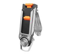 MagiDeal Boucle de sac banane, clip de ceinture à outils, verrouillage à bouton stable et multifonctionnel, clip arrière en acier inoxydable argenté,