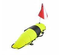 MagiDeal Bouée de Sauvetage Plongée Bouée de Signalisation Marqueur Flottant Bouée de Surface Accessoire Plongée Apnée Chasse sous-Marine Visibilité avec, Jaune Fluo