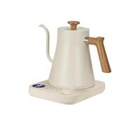 MagiDeal Bouilloire électrique à Col de Cygne 1200w, Bouilloire électrique 0,9 L en Acier Inoxydable, ébullition Rapide, Maintien Chaud, Affichage Numérique, Bouilloire à Thé pour Maison Café, Blanc