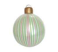MagiDeal Boule de Noël Gonflable, Décoration de Noë d'extérieur, 55cm Boule de Noel Gonflable, Ballon pour Pelouse, Piscine, Arbre de Noël, Jardin, Vacances, Vert