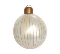 MagiDeal Boule de Noël Gonflable, Décoration de Noë d'extérieur, 55cm Boule de Noel Gonflable, Ballon pour Pelouse, Piscine, Arbre de Noël, Jardin, Vacances, Jaune