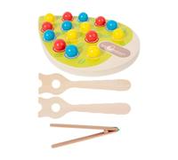 MagiDeal Boule de tri en bois colorée, pensée logique, amélioration des compétences, jeu de correspondance des couleurs de perles portable pour