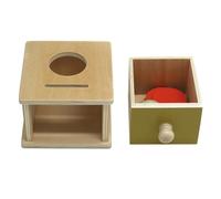 MagiDeal Boule en bois goutte jouet objet boîte de permanence Montessori jouet apprentissage précoce pour enfants Age1 2 3 cadeau d'anniversaire cadeaux de