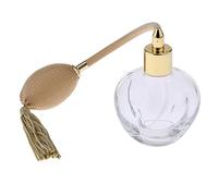 MagiDeal Bouteille de Parfum Rechargeable Vide en Cristal Atomiseur Vaporisateur 100ml avec Frange Pendentif - Jaune