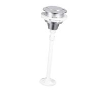 MagiDeal Bouton de chasse d'eau rond à simple pression, 38 mm, facile à installer, pièces de réparation pour toilettes, hôtel, maison, Argent