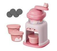 MagiDeal Broyeur à Glace Manuel Multifonction et Pratique, Machine à Glace pilée pour Restaurant et fête, Rose avec 3 Bols