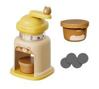 MagiDeal Broyeur à Glace Manuel Multifonction et Pratique, Machine à Glace pilée pour Restaurant et fête, Jaune avec 2 Bols