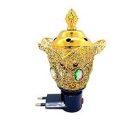 MagiDeal Brûleur d'encens Porte-encens électrique, Brûleur Oud Encens en Fer, Encensoir pour Méditation, Pèlerinage