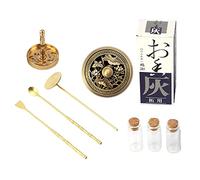 MagiDeal Brûleur encensoir ensemble d'outils fenouil faisant Kit presse poudre porte-encens pour bureau, lotus