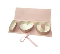 MagiDeal Cadeau de cadeaux de la fête des mères Étui à lettre décorative avec une fermeture du ruban décor de décoration de casse-cadeau Boîte cadeau pour la, Rose