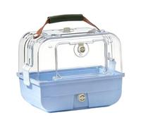 MagiDeal Cage de Transport Portable pour Oiseaux avec poignée, Ventilation Pratique, pour perruches ondulées, perruches et inséparables, idéale pour Une, Bleu
