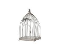 MagiDeal Cage Ornementale pour Oiseaux en Fil, Cage À Oiseaux Décorative en Métal De 70 Cm De Haut, 35 Cm De Large, avec Feuilles