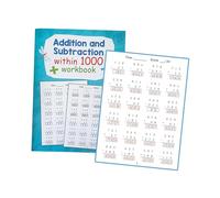 MagiDeal Cahier d'exercices de mathématiques : jusqu'à 1 000 Tests de, résolution de problèmes, Addition, soustraction, Exercices de