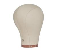 MagiDeal Canvas Mannequin Head Televas Block Head Portable Modèle portable avec trous de montage support de perruque pour faire des perruques, écharpe, 22po
