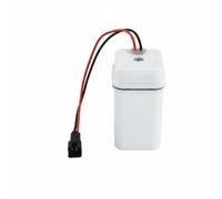 MagiDeal Capteur d'Urinoir Boîtier Alimentation Coffret Batterie Support Étanche Boîtier Protecteur Contre l'Humidité Sortie 6 V Optimisée pour Capteurs, Blanc, Fiche Femelle 7 SM