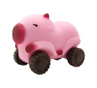 MagiDeal Capybara jouet jouet sensoriel dessin animé créatif Capybara sable curseur créatif chariot à roues pour bébé enfants enfants maternelle cadeau, Rose