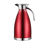 MagiDeal Carafe à café en acier inoxydable, distributeur d'eau chaude réutilisable, grande capacité, pour thé, eau, réfrigérateur, barbecue, Rouge