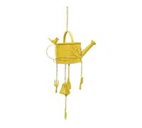 MagiDeal Carillon éolien en métal en Forme d'arrosoir, à Suspendre : Un Ornement Unique et Polyvalent pour Le Jardin, ou la Maison, Jaune
