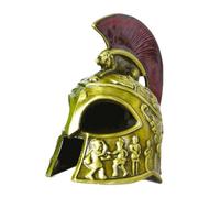 MagiDeal Casque de samouraï modèle Headgear Knight Knight LARP Helmet Traditional Creative Alloy Model Decor, Vert Antique