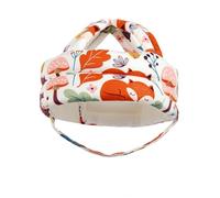MagiDeal Casque de Sécurité pour Enfant avec Couvre-tête Respirant Construction Rembourrée en Mousse et Coton Système de Idéal pour Les Bébés Lors d'Activités à l'Intérieur, Blanc Cassé, Renard