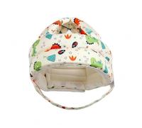 MagiDeal Casque de Sécurité pour Enfant avec Couvre-tête Respirant Construction Rembourrée en Mousse et Coton Système de Idéal pour Les Bébés Lors d'Activités à l'Intérieur, Orange Rouge, Dinosaure