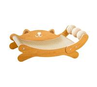 MagiDeal Cat Scratcher Bed Hammock Centres d'activités Confortables Cadre en Bois Cat Salon Scratch Post pour Dormir Jouer à, avec Une Balle de Sisal