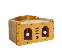 MagiDeal Cat Scratcher House House Study Hideaway Cardboard Cat Maison de Chat avec Une Balle taquine pour Petits Chats Moyens de Repos