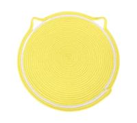 MagiDeal Cat Scrather Mat Kitten Scratch Lounge Mat à Main Protection de Meubles tissés Play Active Play Cat Sleeping Mat pour Le Tapis de Sol, Jaune