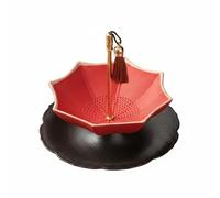 MagiDeal Ceramic Accessoire Parapluie Infuseur à Thé Fine Structure Détachable Élégant pour Usage Domestique Pause Thé Familiale, Rouge, Rouge