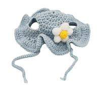 MagiDeal Chapeau pour animaux de compagnie de dessin animé, chapeau pour chats d'automne et d'hiver, confortable, chapeau de fête pour petits chiens, chats, Bleu clair S