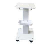 MagiDeal Chariot de salon de beauté avec plateau de rangement, chariot mobile professionnel polyvalent à 3 niveaux avec roulettes, roulant pour salon de spa