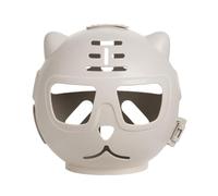 MagiDeal Chat Muzzle Cat Couvre-Bouche Anti-léchage Multipurpose de Chaton Fournitures de Bille Masque Anti-Bouch, Khaki White L